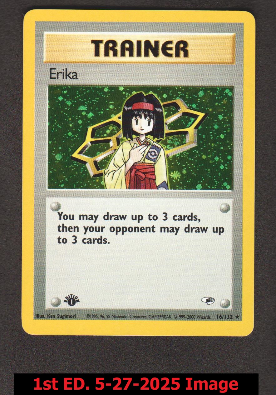 Erika - 16/132 - Holo Rare - 1st Edition